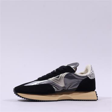 Victoria Cosmos Nylon Sporty Trainer - Black Combi